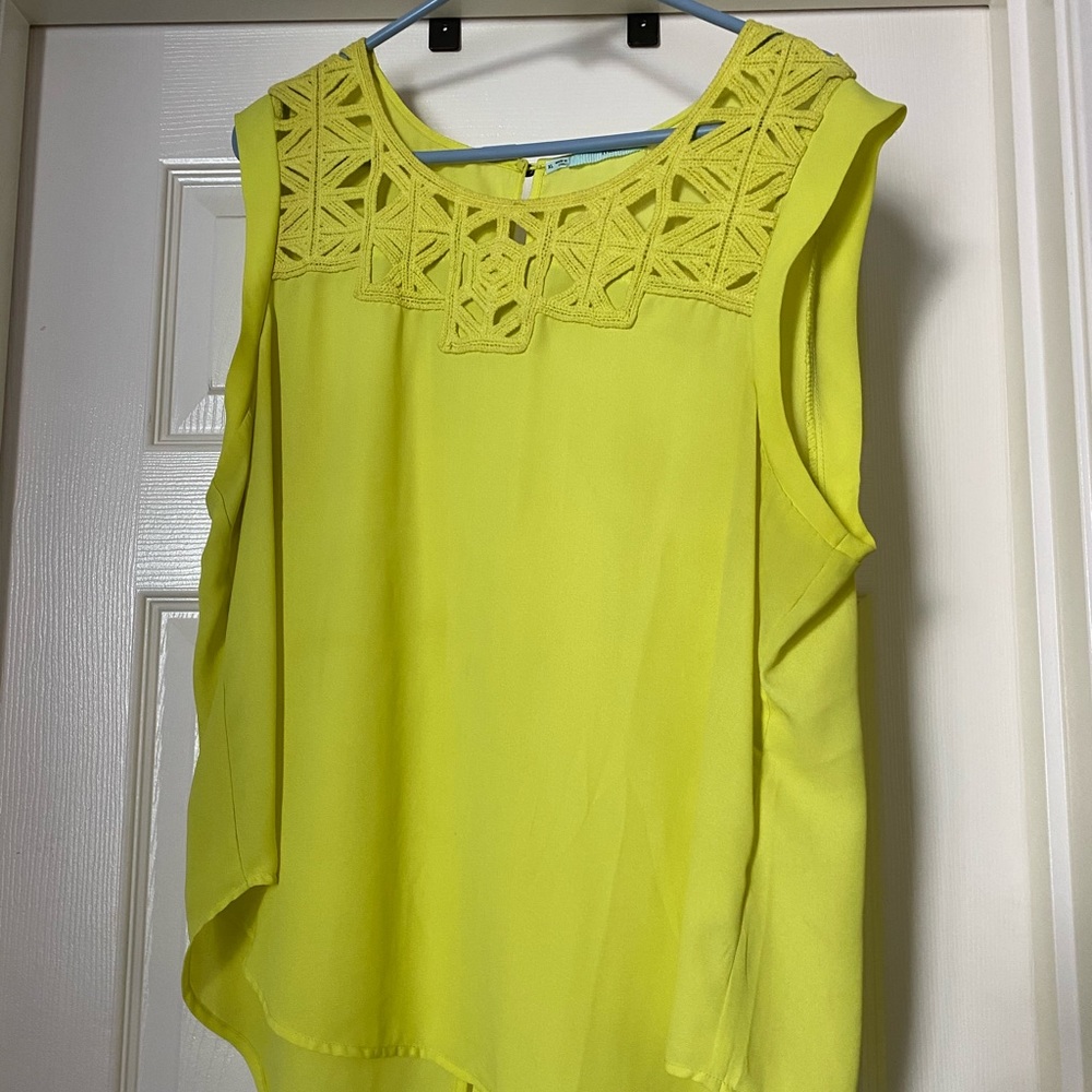 Lime Green Blouse